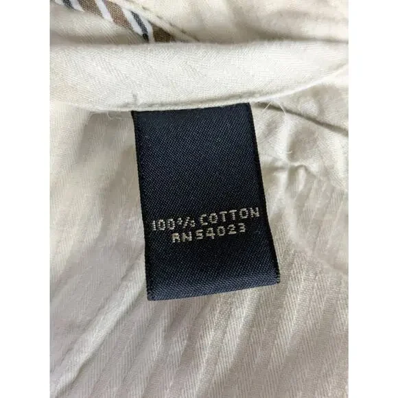 Banana Republic Pants Mens 36 X 34 Gavin Straight Fit Chino Beige Flat Front - Picture 8 of 9